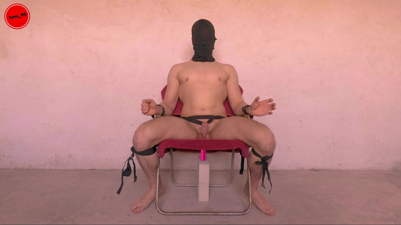 Tommy_1995: BDSM chair - Prostate edging anal probe restrained and driven crazy