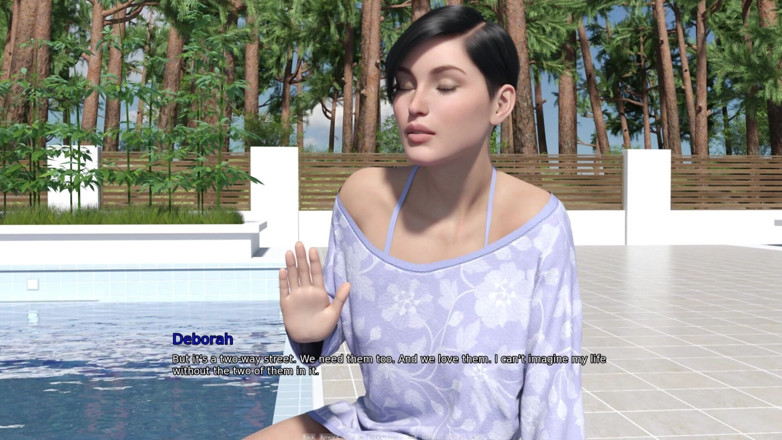 3D Cartoon Porn: My Dorm 253: Daphne-scarlett Nude Pool Swim &amp; Debbie-mark Talk