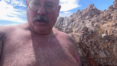 Hand-Free-Daddy-Chub: Sitges Sepanyol terdedah lelaki gemuk bogel tua