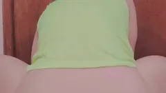 Horny Teen Twerking on a Dildo