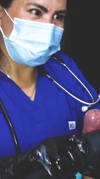 Femdom medical CBT przez pielęgniarkę DominaFire 2/2