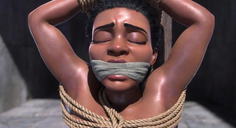 Anime Hentai: Pregnant African Slave in Bondage - Desperate for More Cum &amp; Breeding