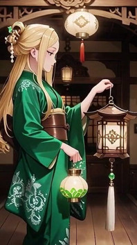 Tembel Japon koridor sabahı, dokunuşunu bekleyen puslu bir bakışla göğsüne dokunarak ağır nefes alıyor
