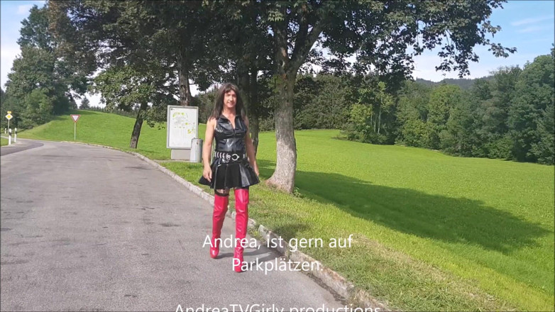 AndreaTVGirly: AndreaTVGirly di tempat parkir, menunggu pria