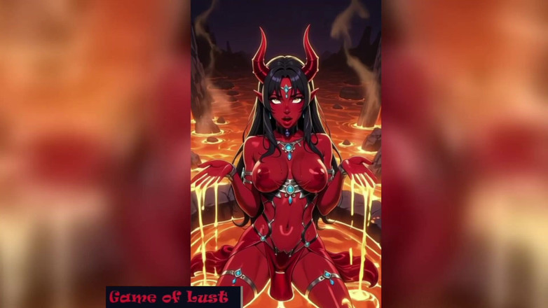 Game of Lust 3D: Golisches vollbusiges dämonenmädchen, lavabad