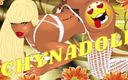 Back Alley Toonz: 놀라운 애니메이션 만화에서 그녀의 큰 엉덩이 엉덩이를 흔드는 Chynadoll