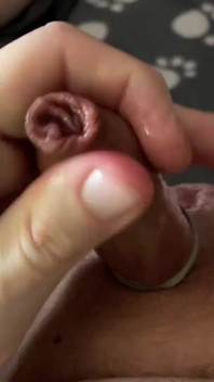 Jerk off My Small Juicy Foreskin Cock