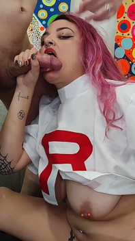 Pokemon Cosplay Ash Fucks Team Rocket Hot Chubby
