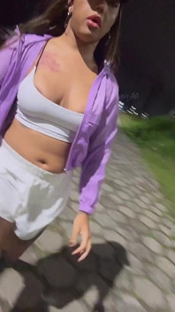 I Went Out for a Walk to the Beach and Had to Take a Break by Cumming a Lot of Milk on the Sand