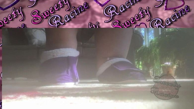 Sweety Racine: 巨大的超级肥胖的脚走路