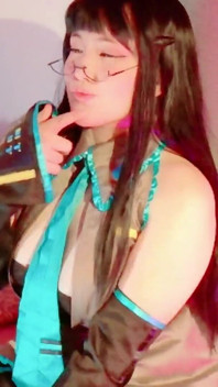 Cosplay De Puti Miku Sfw