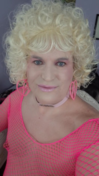 Kissing a Blonde Transvestite?