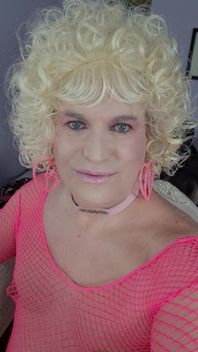 Kissing a Blonde Transvestite?