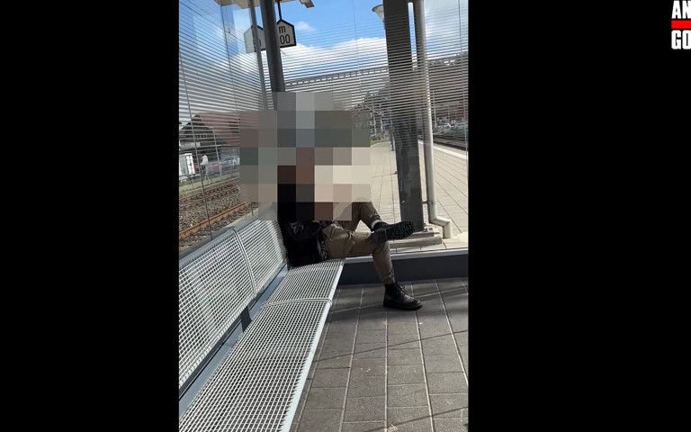Unknown Curious Pretty Latino Approached at a Train Station and Persuaded for First Gay Sex (Anto goes hunting)