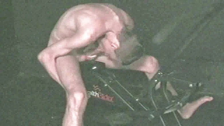 Young straight boy masturbation: Straight boy auto self suck at the sport
