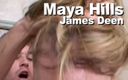 Edge Interactive Publishing: Maya Hills &amp;amp; James Deen keelneukpartij in het gezicht