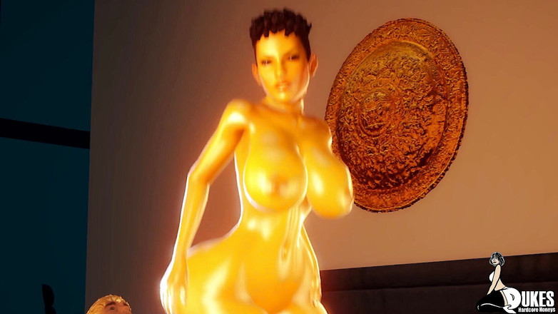 Dukes Hardcore Honeys: Золотий суккуб із величезними цицьками приймає величезний білий член