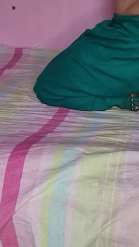 Bangladeshi Woman Cleaning the House Alone