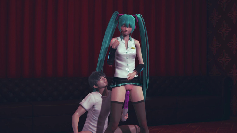 Waifu club 3D: 바이브레이터로 따먹히는 Miku
