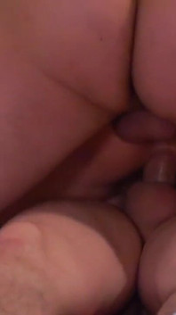 Chubby Readhead Foursome Gets Fucked, Double Penetrated and Fisted Till She Cums