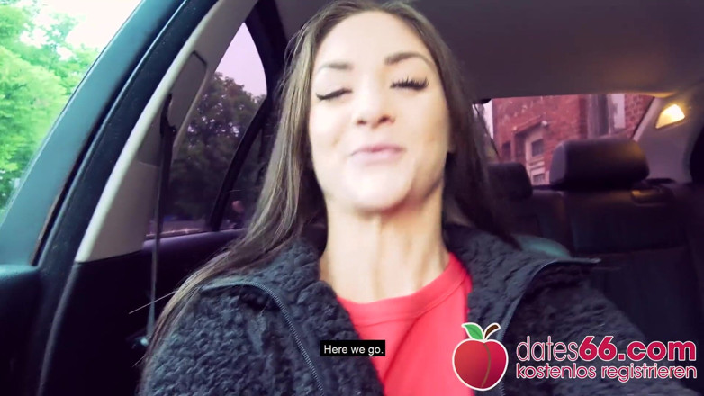 Dates66: Teenie Lullu Gun - bunda perfeita tem foda no carro