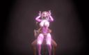 Wraith ward: Chica elfo rosa lap dance follando