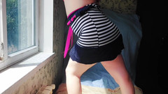 Kitty_Cross: Collegegirl uniform cheerleader Minirock sissy transvestÃ¤nder