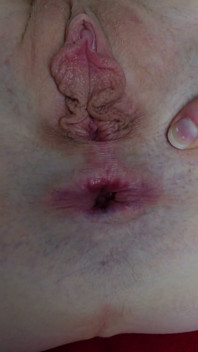 Spreading My Big Labia Pussy and Asshole Closeup