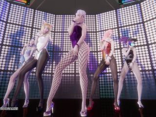 3D-Hentai Games: [mmd] Exid - up &amp; Down Ahri Akali Kaisa Evelynn Seraphine Hot...