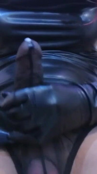 Cum & Piss in Black Nylon and Leather Promo