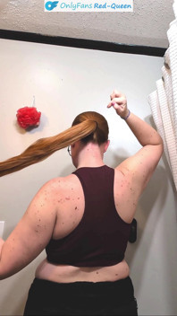 Redhead Rapunzel Brushing and Bunning My Long Ginger Hair