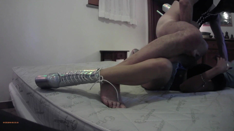 LauraOnHeels: MILF Takes Hard Cock in Her Pussy and Ass