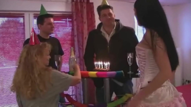 Videos Francaises: These Two Busty French Sluts Got Fucked at Birthday Party