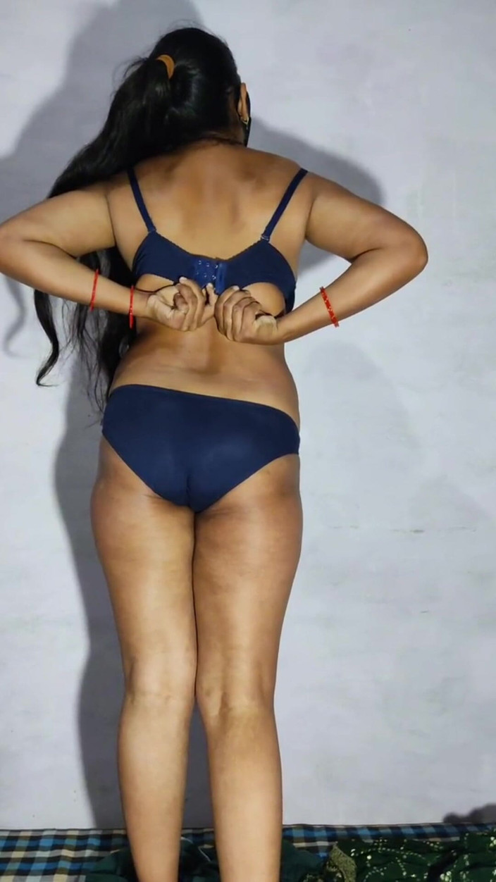 Divyax: 3rd Day of Young Tight Boobs Bhabhi Playing with Self