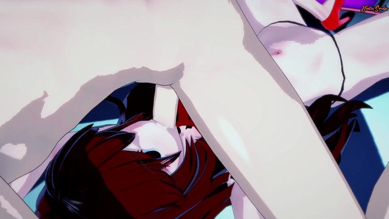Hentai Smash: Dziewczyna ssie penisa przed tłumem i połyka jego spermę. piątek...