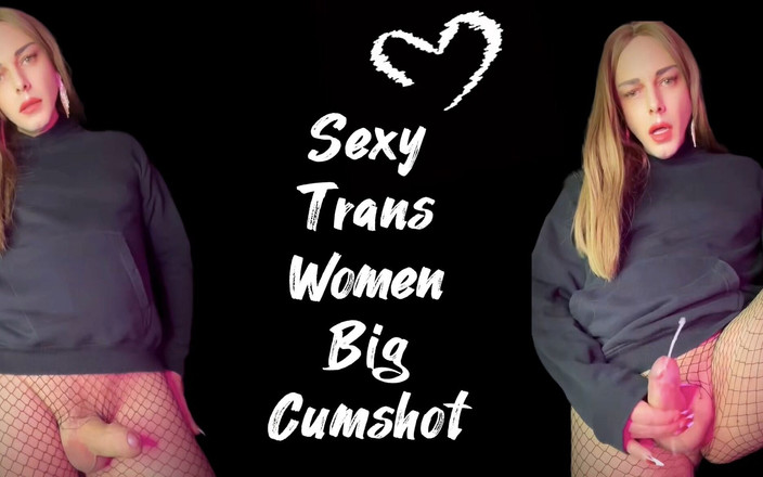 Sasha Q: Sexy Trans Frau Große Ejakulation