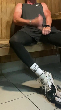 Another Load of Cum in the Sauna From Jockdad87