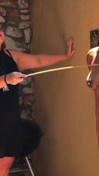 Dominatrix Mistress April - Garden torment for Rose