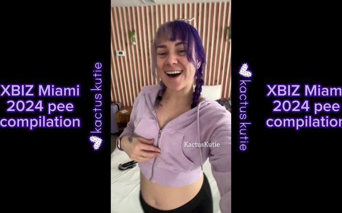 Kactus kutie: Xbiz Miami 2024 오줌 모음집
