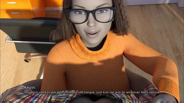 Dirty GamesXxX: Où se trouve le cœur : une fille ringarde timide s'embrasse...