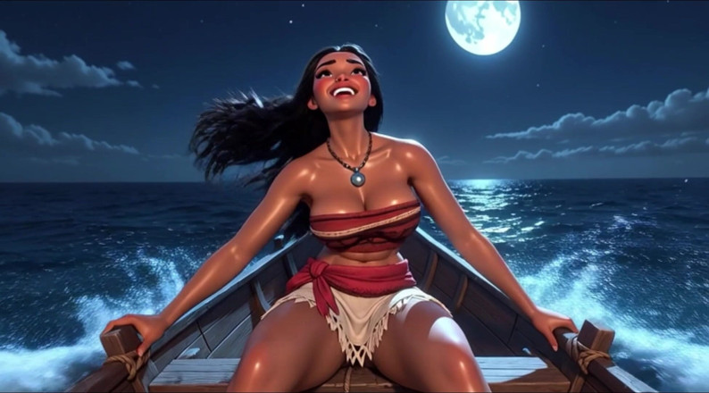 My night collection: Moana with Massive Breasts and Huge Ass in Passionate Semi...