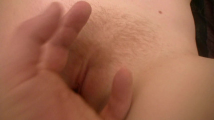 Tight little babes: Skinny redhead teen cums with fingers