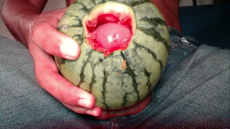 Tommhot: Fucking a Watermelon While Wearing Jeans