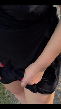 I'm out with no underwear 