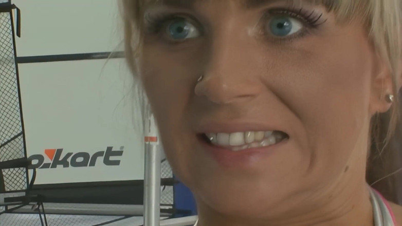 American Hardcore xxx FUCK HOUSE: Blonde Babe Sucks Cock on Climbing Wall