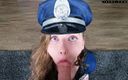 Pure TS and becoming femme: грязная полицейский подчищает твой член ее языком