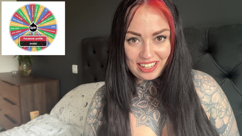 Miss Valentina: Topless Mail Information Wheel