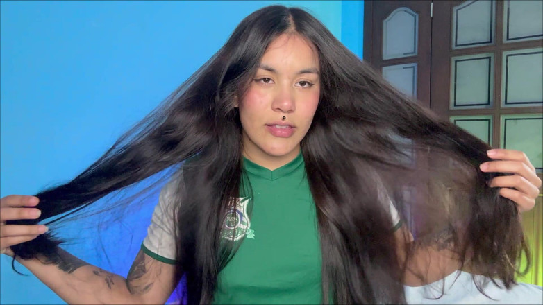 Rollerpublic: Brincando com meu cabelo liso