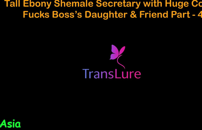 TransLure: Storia di sesso audio inglese - segretaria trans ebano alta con...