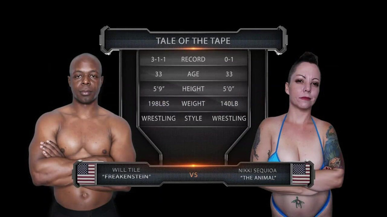 Evolved Fights: Nikki Sequoia Vs Will Tile - dodává velké černé péro jinému soupeři